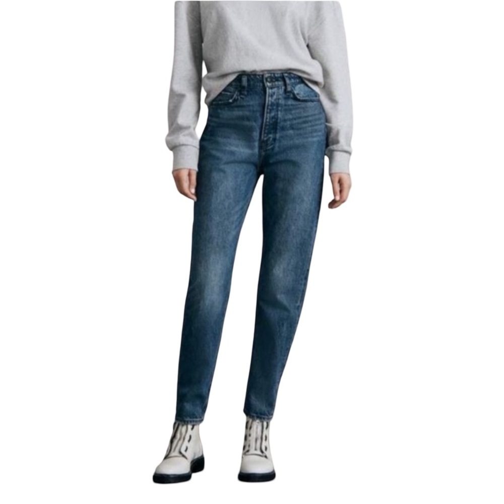 Rag & Bone Rachel Siesta Barrel Leg High Rise Button Fly Jeans